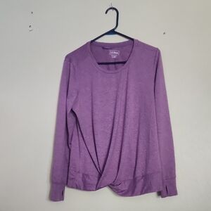 L.L. Bean Women's Long Sleeve Purple Tee